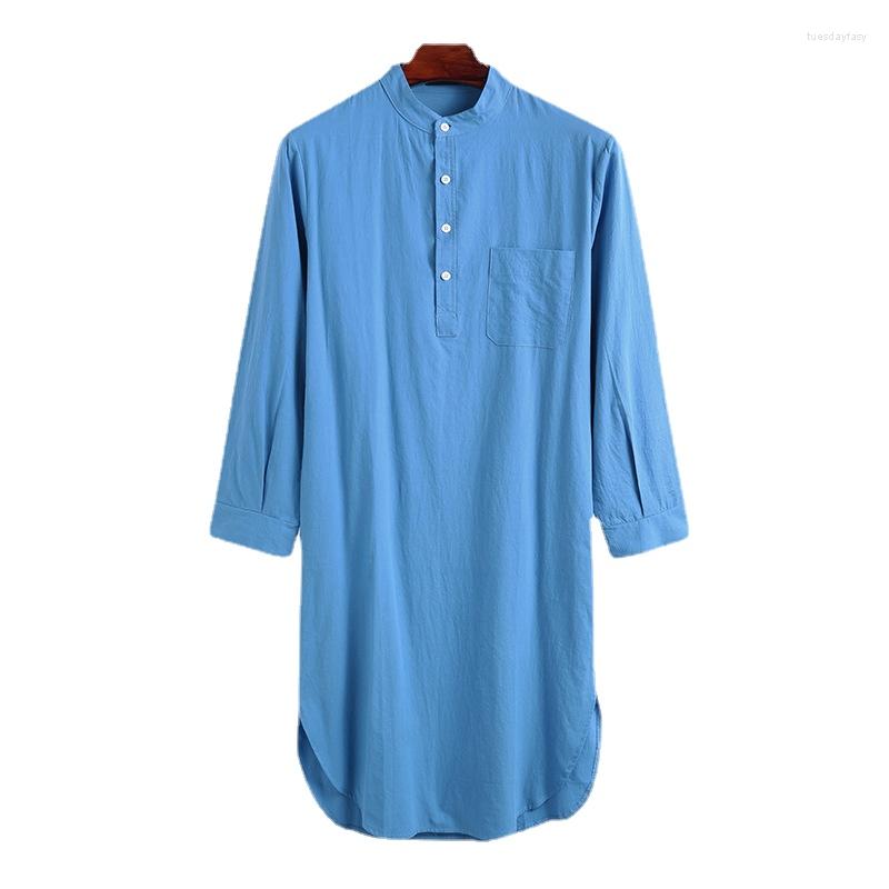 Ethnic Clothing Muslim Men Caftan Robes Long Sleeve Button Homewear Fashion Jubba Thobe Male Abaya Arabic Islamic Bathrobes Nightgown
Ethnic Clothing Muslim Men Caftan Robes Long Sleeve Button Homewear Fashion Jubba Thobe Male Abaya Arabic Islamic Bathrobes Nightgown