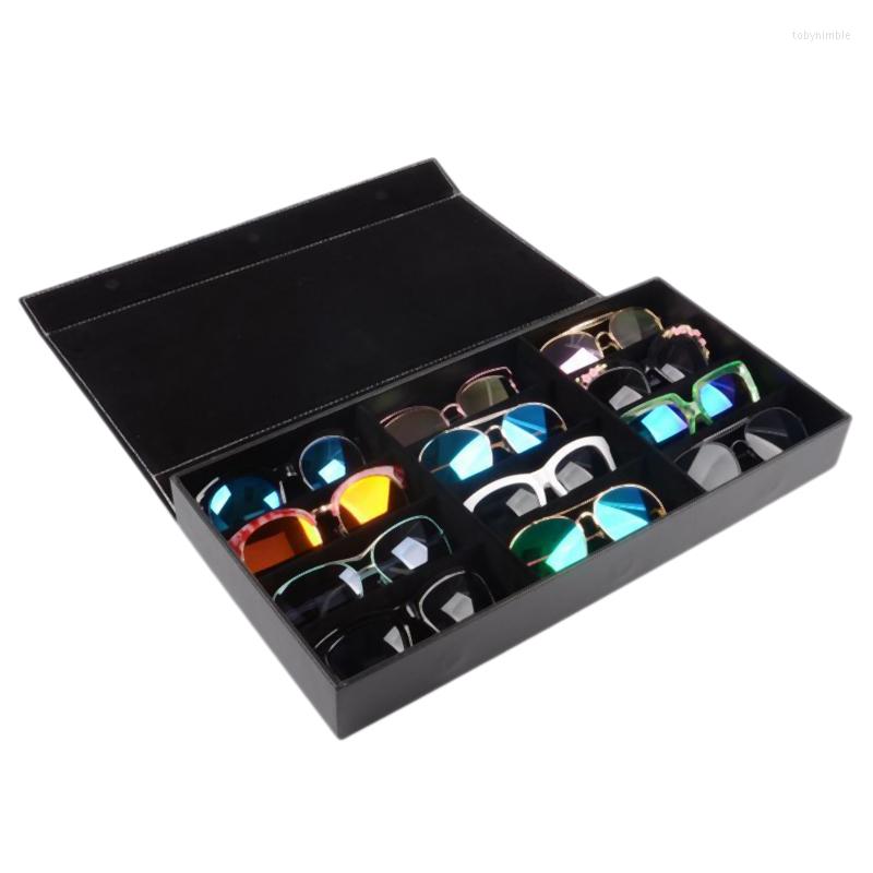 Jewelry Pouches 12-Slot Plaid Sunglasses Glasses Storage Box Eyes Wear Display Tray Watch Bag PU Leather Gifts Black
Jewelry Pouches 12-Slot Plaid Sunglasses Glasses Storage Box Eyes Wear Display Tray Watch Bag PU Leather Gifts Black