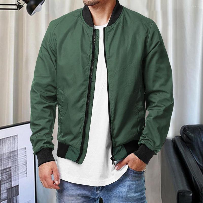 Men's Jackets Men Coat Solid Color Long Sleeve Loose Zipper Ribbed Cuff Stand Collar Streetwear Autumn Male, Black
Men's Jackets Men Coat Solid Color Long Sleeve Loose Zipper Ribbed Cuff Stand Collar Streetwear Autumn Male, Black