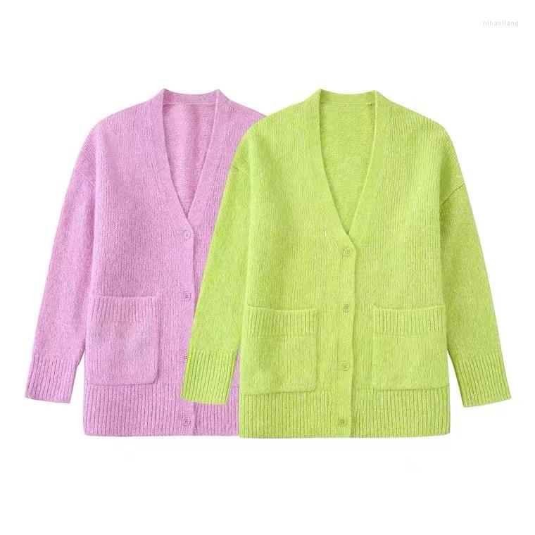 Women' Knits 2023 Women V-Neck Single-Breasted With Pockets Long-Sleeved Loose Sweater Autumn&Winter Fashion Casual All-Match Soft Tops
Women' Knits 2023 Women V-Neck Single-Breasted With Pockets Long-Sleeved Loose Sweater Autumn&Winter Fashion Casual All-Match Soft Tops