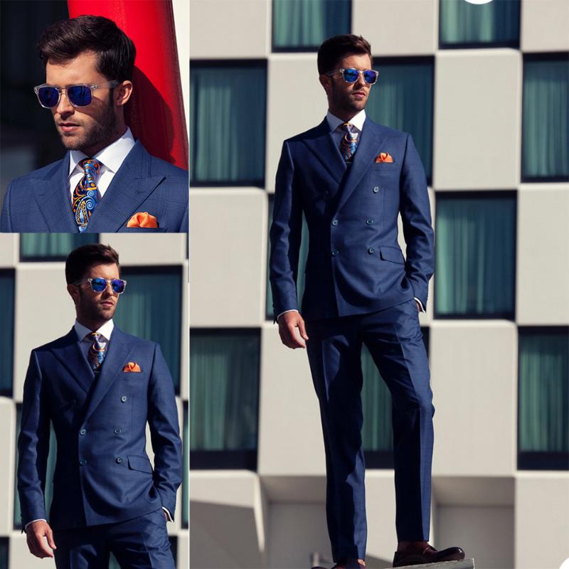 Men's Suits & Blazers Double Breasted Men Tailor-Made 2 Pieces Navy Blue Tiny Plaid High Quality Formal Wedding Business Causal Prom, Black
Men's Suits & Blazers Double Breasted Men Tailor-Made 2 Pieces Navy Blue Tiny Plaid High Quality Formal Wedding Business Causal Prom, Black