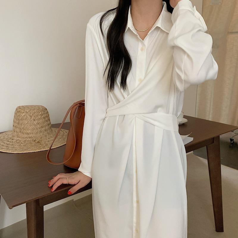 Casual Dresses Women Dress Fashion Side Split Lace Up Cross Shirt Office Ladies Long Sleeve Single Breasted Vestido Chic, Blue
Casual Dresses Women Dress Fashion Side Split Lace Up Cross Shirt Office Ladies Long Sleeve Single Breasted Vestido Chic, Blue