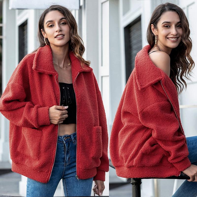 Women' Jackets Women' Furry Thicken Warm Solid Color Cardigan Long Sleeve Jacket, Red
Women' Jackets Women' Furry Thicken Warm Solid Color Cardigan Long Sleeve Jacket, Red