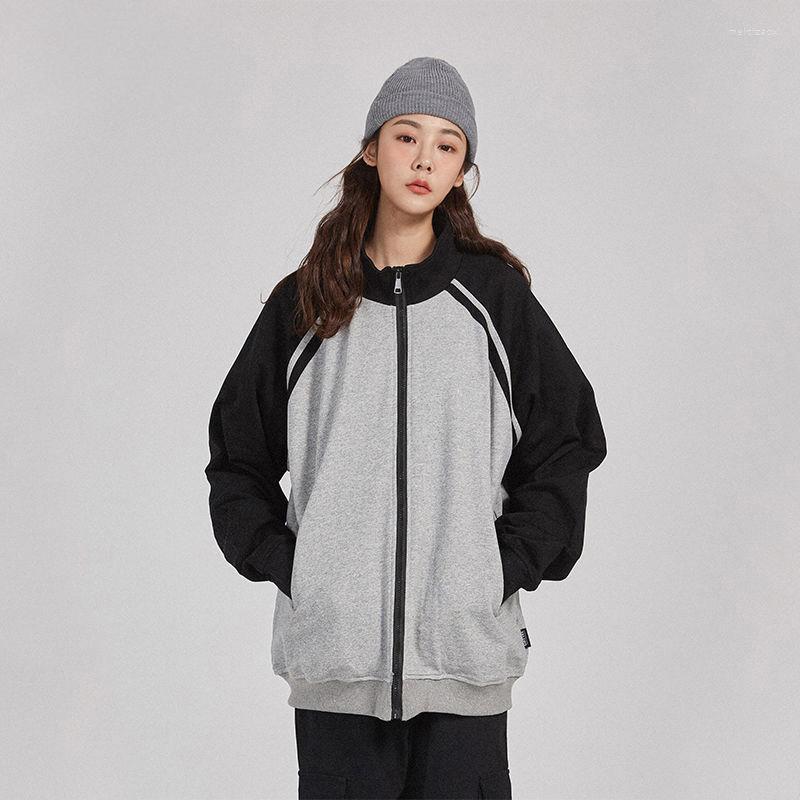 Women' Jackets O-neck Long Sleeve Loose Sports Coat Zipper Student Retro Outerwear Women Female Patchwork Jacket Spring Autumn Fashion, Black
Women' Jackets O-neck Long Sleeve Loose Sports Coat Zipper Student Retro Outerwear Women Female Patchwork Jacket Spring Autumn Fashion, Black