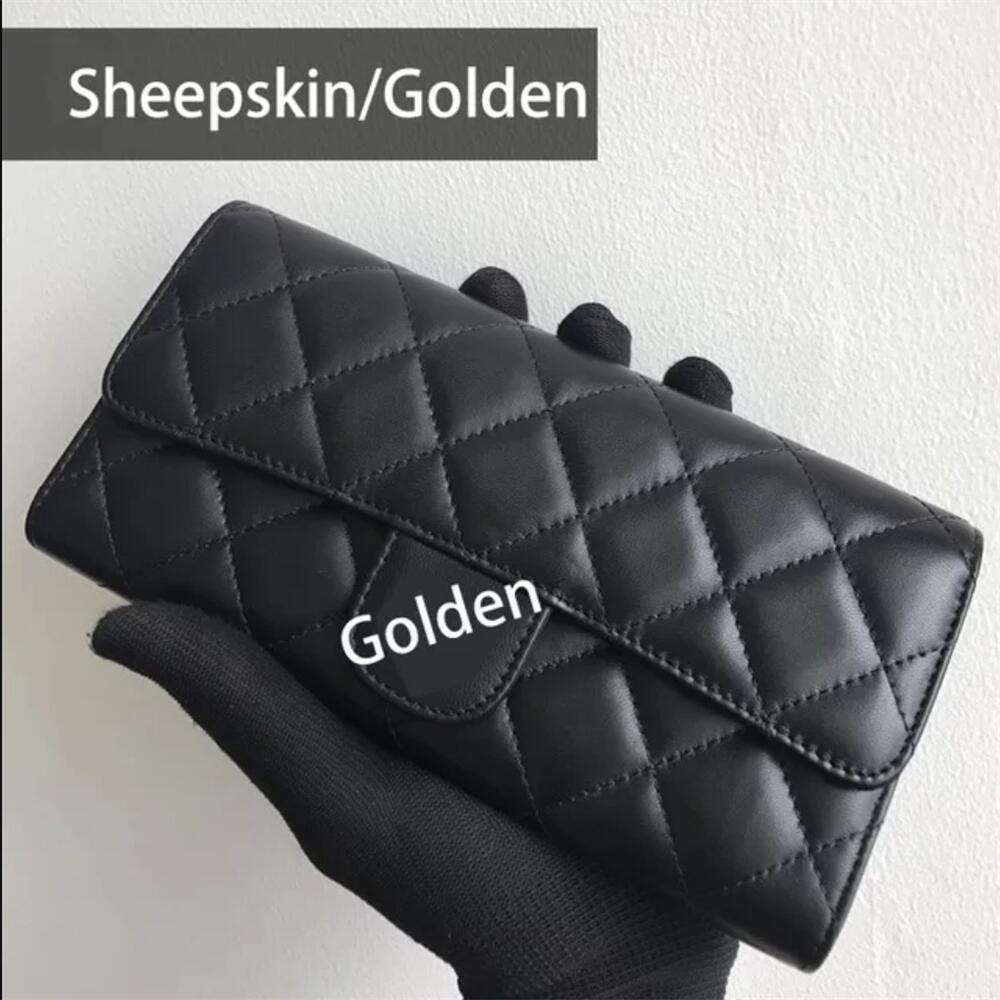 Designer Wallets Cc Tote quilted bag Sacoche Card Holders One Shoulder Underarm Flap Handbags Black Caviar Leather women and mens daily wallet card holder bag