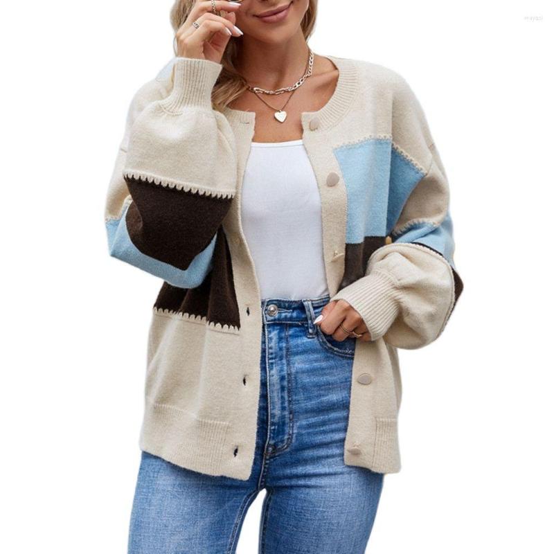 Women' Knits Elegant Casual Lady' Knitwear Coat Lantern Sleeve Female Outerwear Girls' Streetwear Cardigans Women Patchwork
Women' Knits Elegant Casual Lady' Knitwear Coat Lantern Sleeve Female Outerwear Girls' Streetwear Cardigans Women Patchwork