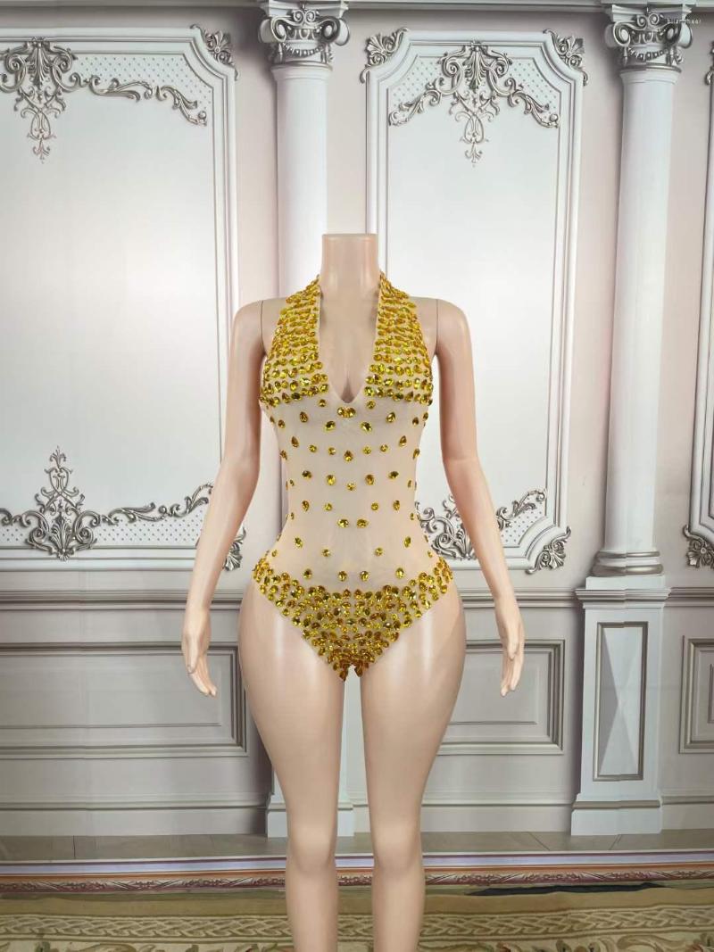 Stage Wear Gems Rhinestone Shining Bodysuits For Women Backless Halter V Neck Gold Sleeveless Drag Queen Outfit 2023 Sparkly Leotard, Blue
Stage Wear Gems Rhinestone Shining Bodysuits For Women Backless Halter V Neck Gold Sleeveless Drag Queen Outfit 2023 Sparkly Leotard, Blue
