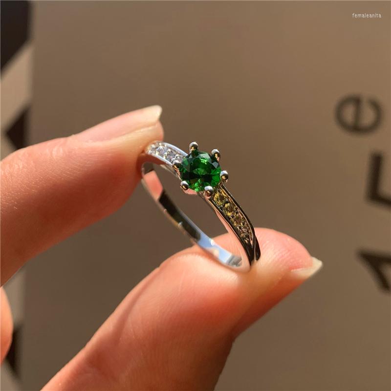 Wedding Rings Vintage Female Green Crystal Stone Jewelry Classic Silver Color For Women Simple Round Zircon Engagement Ring
Wedding Rings Vintage Female Green Crystal Stone Jewelry Classic Silver Color For Women Simple Round Zircon Engagement Ring