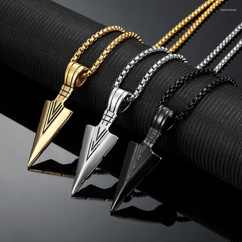 Chains Punk Arrow Pendant Necklace Hip Hop Style Rock Spearpoint Arrowhead Couple Gifts Men Women Chain
Chains Punk Arrow Pendant Necklace Hip Hop Style Rock Spearpoint Arrowhead Couple Gifts Men Women Chain