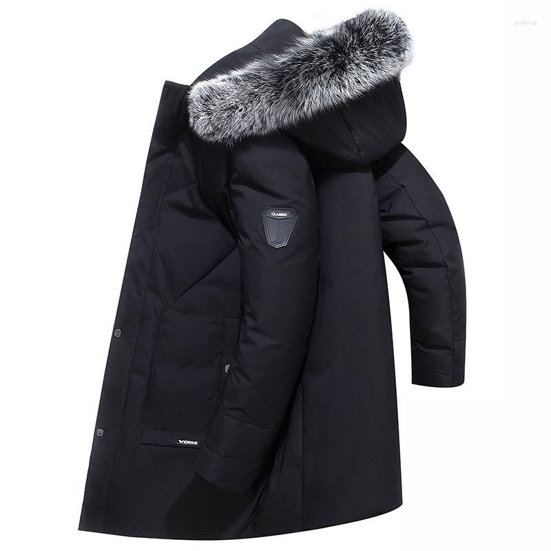Men's Down 2023 High Quality Men Jacket Fur Collar Thick Warm Solid Color Hooded Coats Fashion Casual Windproof Jackets 3XL, Black
Men's Down 2023 High Quality Men Jacket Fur Collar Thick Warm Solid Color Hooded Coats Fashion Casual Windproof Jackets 3XL, Black