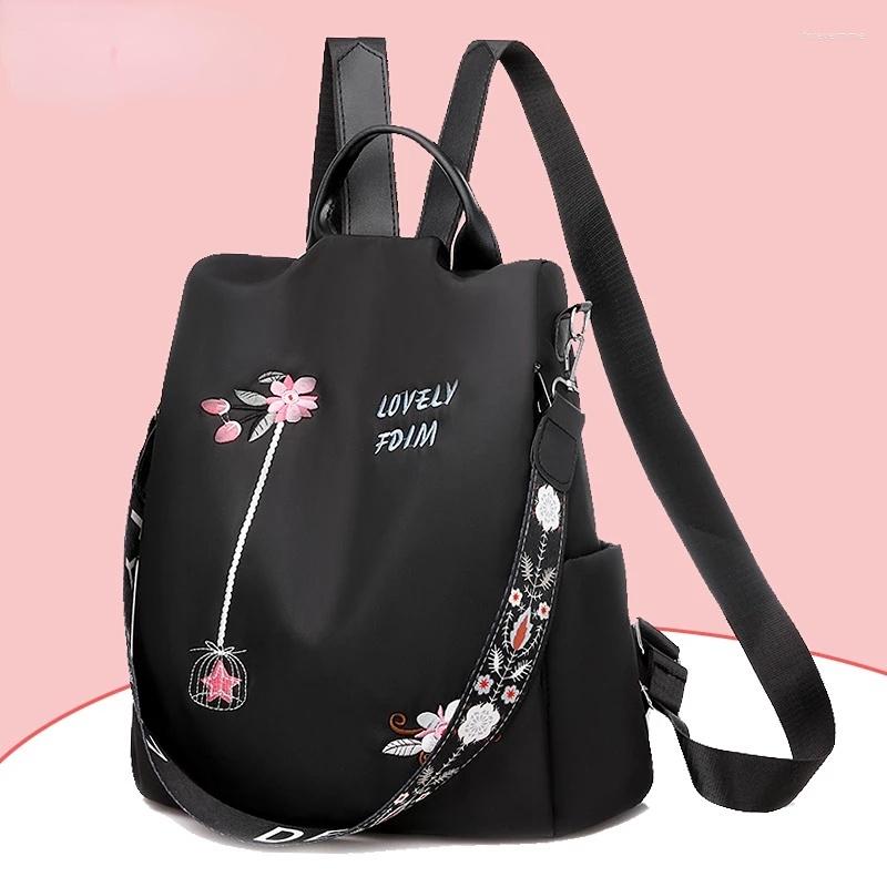Evening Bags Waterproof Oxford Women Backpack Fashion Anti-theft School Bag Embroidery Designer Female Large Capacity Travel Shoulder, Blue
Evening Bags Waterproof Oxford Women Backpack Fashion Anti-theft School Bag Embroidery Designer Female Large Capacity Travel Shoulder, Blue