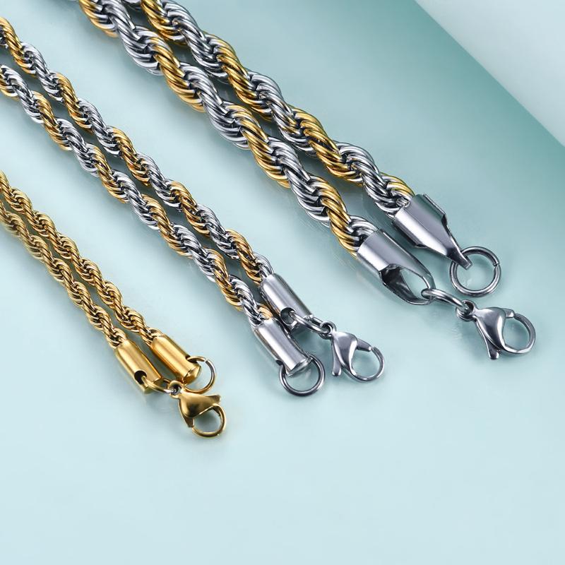 Chains INS Net Red Same Paragraph Titanium Steel Gold Necklace For Men And Women Vacuum Plating Twist
Chains INS Net Red Same Paragraph Titanium Steel Gold Necklace For Men And Women Vacuum Plating Twist