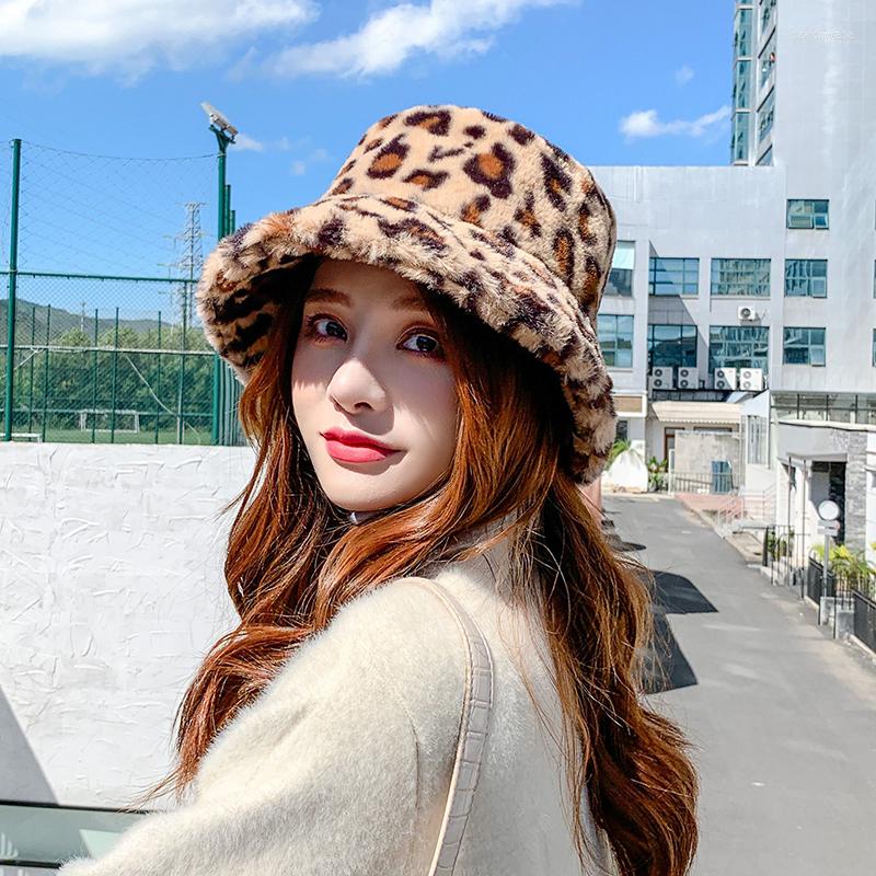 Berets Winter Women Bucket Hat Retro Leopard Warm Plush Soft Fur Outdoor Panama Cap Fisherman Caps Female Ladies Sun Hats, Color 4
Berets Winter Women Bucket Hat Retro Leopard Warm Plush Soft Fur Outdoor Panama Cap Fisherman Caps Female Ladies Sun Hats, Color 4