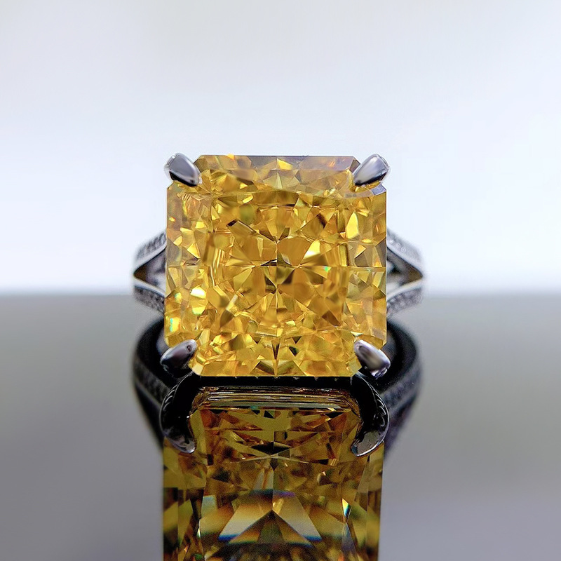 Radiant Cut 12mm Topaz Diamond Ring 100% Real 925 sterling silver Party Wedding band Rings for Women Men Engagement Jewelry Gift
Radiant Cut 12mm Topaz Diamond Ring 100% Real 925 sterling silver Party Wedding band Rings for Women Men Engagement Jewelry Gift