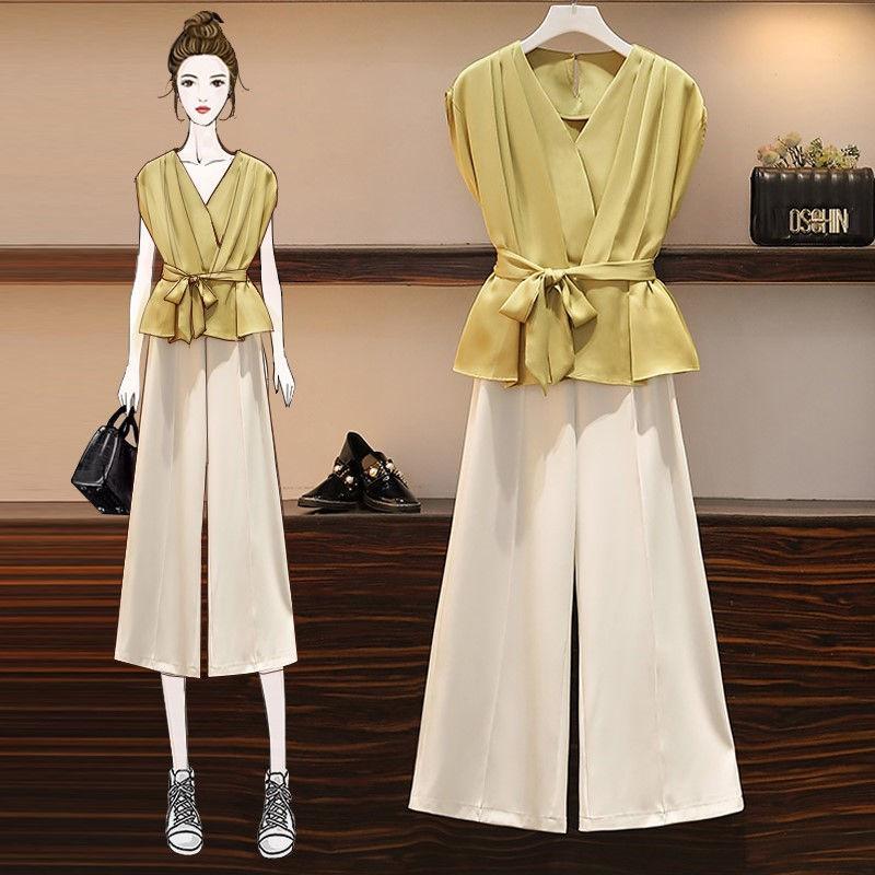 Women's Two Piece Pants Casual Summer Short Sleeve Blouse High Wasit Wide Leg Set Women Elegant 2 Suit Outfit Female Office Ladies OversizeW, White
Women's Two Piece Pants Casual Summer Short Sleeve Blouse High Wasit Wide Leg Set Women Elegant 2 Suit Outfit Female Office Ladies OversizeW, White