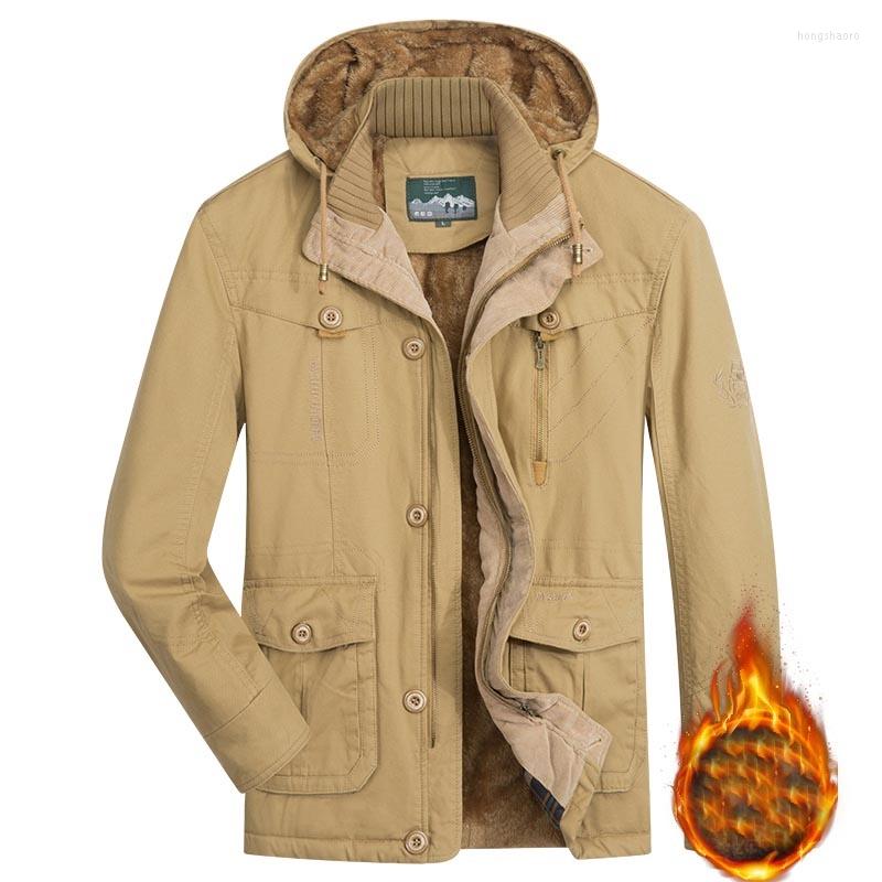 Men's Jackets Fleece Thicken Winter Coat Men's Mid-length Windproof Warm Parkas Multiple Pockets Cargo Hooded Cotton Padded Jacket, Army green
Men's Jackets Fleece Thicken Winter Coat Men's Mid-length Windproof Warm Parkas Multiple Pockets Cargo Hooded Cotton Padded Jacket, Army green