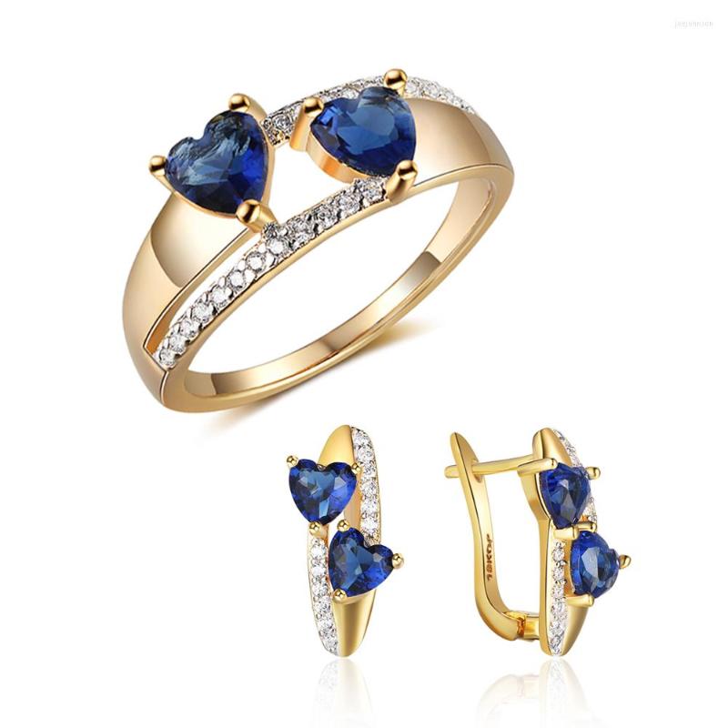 Necklace Earrings Set Blue Double Heart Romantic Earrings/Rings Fashion Love Engagement Wedding Jewelry For Women (JS100640), Picture shown
Necklace Earrings Set Blue Double Heart Romantic Earrings/Rings Fashion Love Engagement Wedding Jewelry For Women (JS100640), Picture shown
