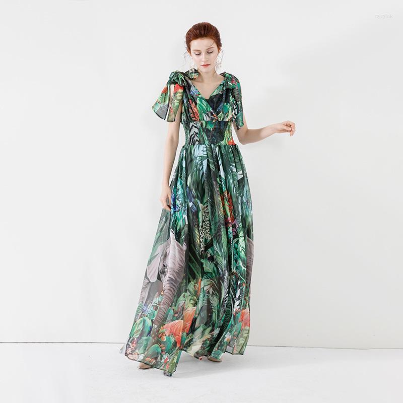 Party Dresses Green Abstract Floral Chiffon Suspender Maxi Bohemian Dress Women Robe 20 Summer Long Casual Beach Sexy Loose Plus Size
Party Dresses Green Abstract Floral Chiffon Suspender Maxi Bohemian Dress Women Robe 20 Summer Long Casual Beach Sexy Loose Plus Size