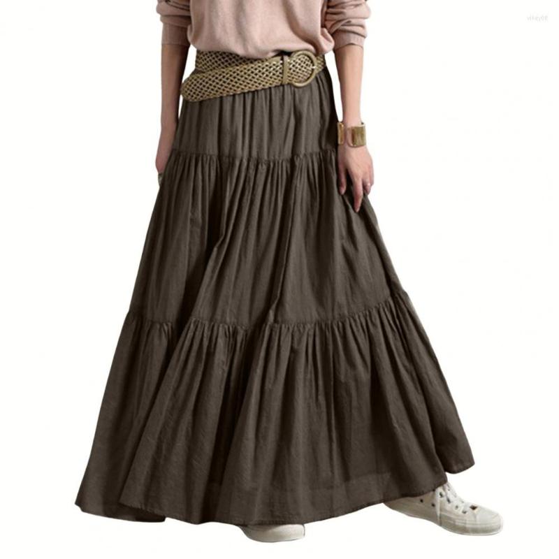 Skirts 2023 Spring Summer Women High Waist Elastic Waistband A-Line Solid Color Maxi Skirt Ruffle Pleated, Black
Skirts 2023 Spring Summer Women High Waist Elastic Waistband A-Line Solid Color Maxi Skirt Ruffle Pleated, Black