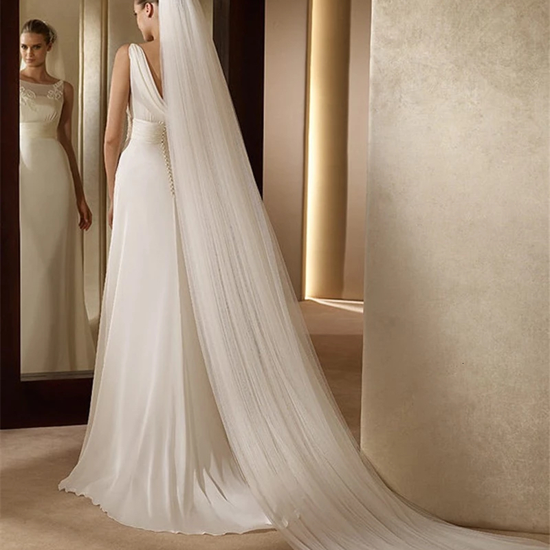 Wedding Hair Jewelry NZUK Elegant Accessories 3 Meters 2 Layer Veil White Ivory Simple Bridal With Comb 230225
Wedding Hair Jewelry NZUK Elegant Accessories 3 Meters 2 Layer Veil White Ivory Simple Bridal With Comb 230225