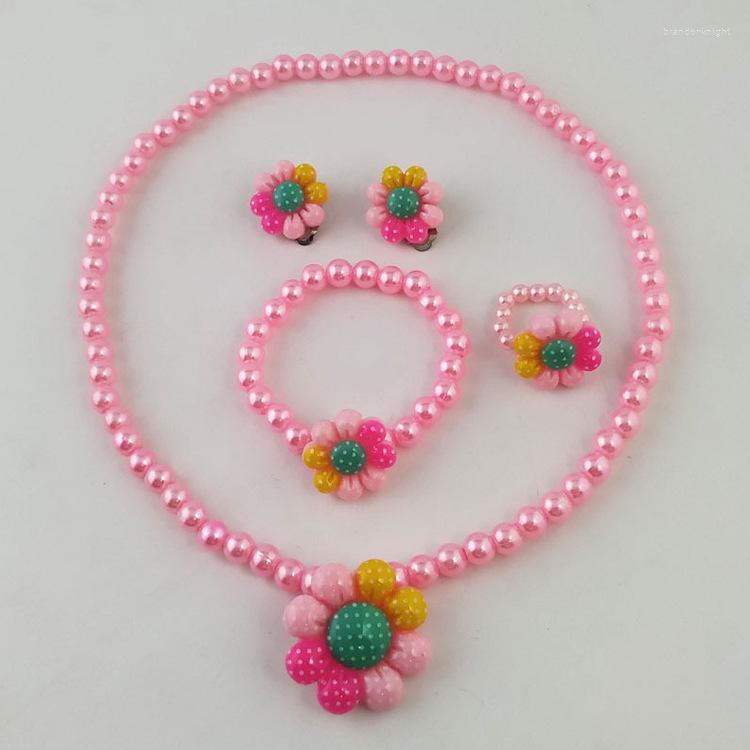 Necklace Earrings Set Fashion Bracelet Earring For Children Cute Cartoon Imitation Pearls Flower Girl Birthday Gift CNZ137, Picture shown
Necklace Earrings Set Fashion Bracelet Earring For Children Cute Cartoon Imitation Pearls Flower Girl Birthday Gift CNZ137, Picture shown