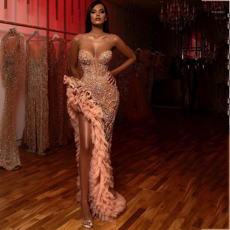Casual Dresses Party Women Evening ELegant Strapless Cascading Ruffles Sleeveless High Split Wedding Prom Bodycon Dress Long Maxi, Evening dress
Casual Dresses Party Women Evening ELegant Strapless Cascading Ruffles Sleeveless High Split Wedding Prom Bodycon Dress Long Maxi, Evening dress