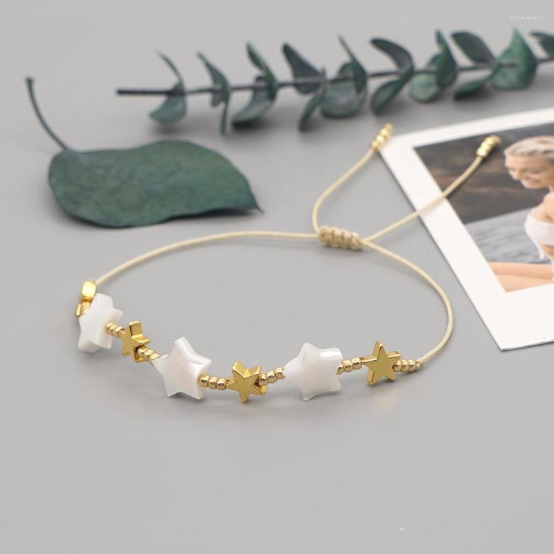 Strand Rice Bead Bracelet Hand Knitting Beading Simple Five-pointed Star Personality Drawstring Bohemia Adjustable
Strand Rice Bead Bracelet Hand Knitting Beading Simple Five-pointed Star Personality Drawstring Bohemia Adjustable