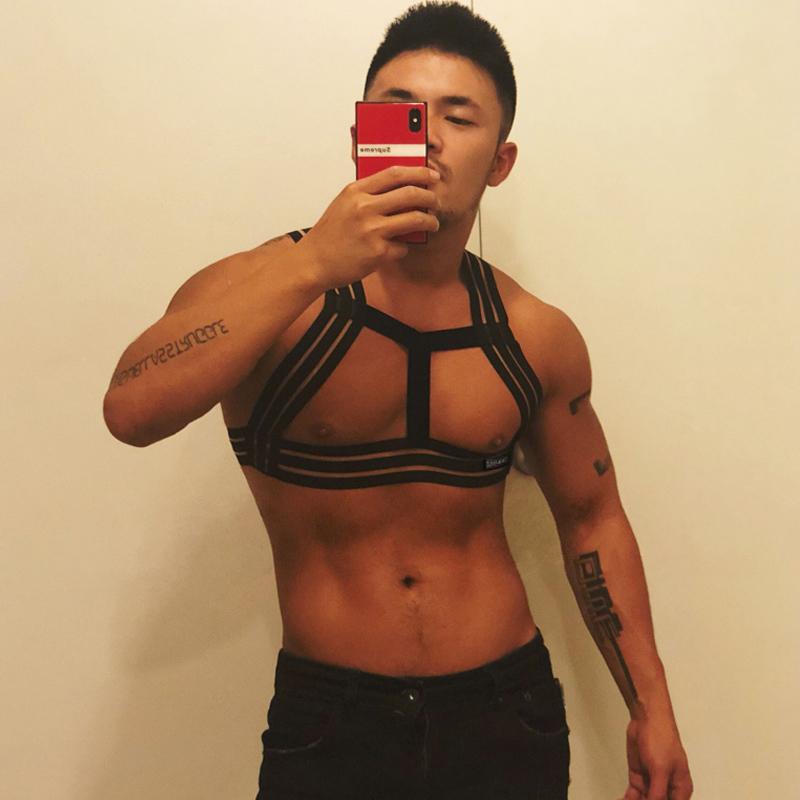 Bras Sets Men's Sexy Erotic Neck Chest Body Harness Flirt Fetish Costume Wetlook Hollowed Out Halter With Open Buns Straps Thong SetBras, White set
Bras Sets Men's Sexy Erotic Neck Chest Body Harness Flirt Fetish Costume Wetlook Hollowed Out Halter With Open Buns Straps Thong SetBras, White set