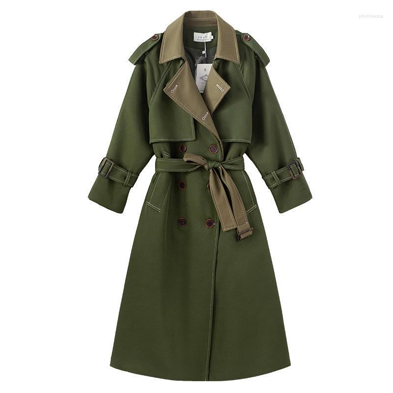 Women' Trench Coats Fashion Army Green Fake Two-piece Double Breasted Windbreaker Clothing 2023 Spring Autumn Loose D820 Phyl22, Armygreen
Women' Trench Coats Fashion Army Green Fake Two-piece Double Breasted Windbreaker Clothing 2023 Spring Autumn Loose D820 Phyl22, Armygreen