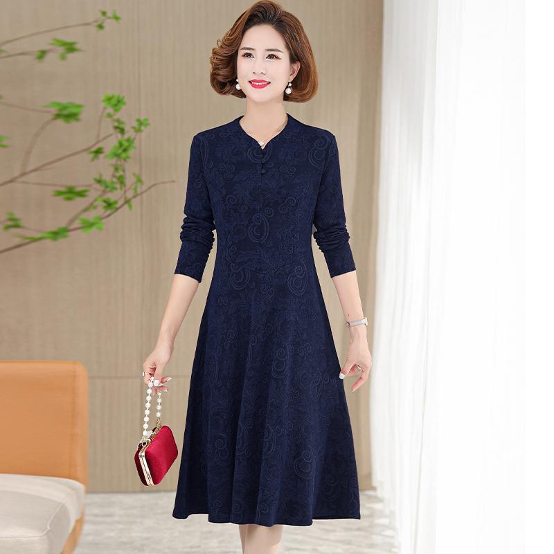 Casual Dresses Autumn Winter Vintage Floral Midi Dress Long Sleeve Middle-aged Mother Elegant Women Party VestidosCasual
Casual Dresses Autumn Winter Vintage Floral Midi Dress Long Sleeve Middle-aged Mother Elegant Women Party VestidosCasual