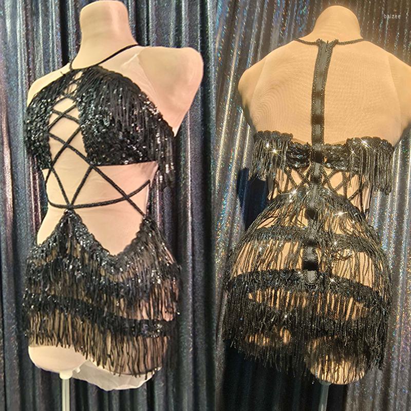 Stage Wear Black Sequins Tassel Dress Party Birthday Celebrate Stretch Evening Nightclub Singer Drag Queen Costume VDB5783
Stage Wear Black Sequins Tassel Dress Party Birthday Celebrate Stretch Evening Nightclub Singer Drag Queen Costume VDB5783