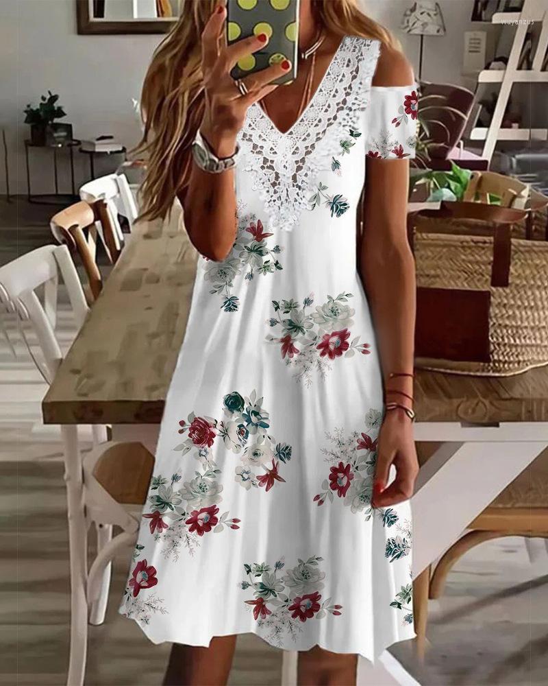 Ethnic Clothing Women Sexy Fashion Casual High Waist Mini Dress Floral Print Contrast Lace Cold Shoulder Flower
Ethnic Clothing Women Sexy Fashion Casual High Waist Mini Dress Floral Print Contrast Lace Cold Shoulder Flower