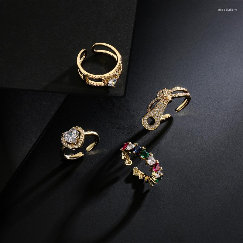 Wedding Rings Arrival Colorful Zircon Inlaid Women Ring Charm Design Love Heart Hoop Open Cuff For Girls Trendy Jewelry
Wedding Rings Arrival Colorful Zircon Inlaid Women Ring Charm Design Love Heart Hoop Open Cuff For Girls Trendy Jewelry