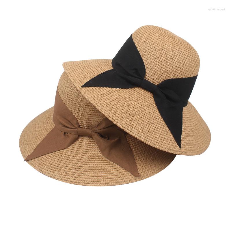 Wide Brim Hats Women Summer Bow Straw Hat Beach Sun Female Girls Elegant Bowknot Sunhat Foldable Sunshades Cap Lady Panama HatWide, Black
Wide Brim Hats Women Summer Bow Straw Hat Beach Sun Female Girls Elegant Bowknot Sunhat Foldable Sunshades Cap Lady Panama HatWide, Black