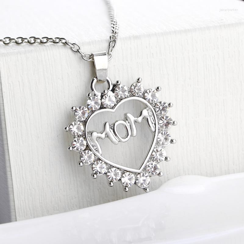 Pendant Necklaces Hollow Lucky Love Heart Letter MOM Mother's Day Zircon Necklace Woman Mother Girl Gift Wedding Blessing Jewelry
Pendant Necklaces Hollow Lucky Love Heart Letter MOM Mother's Day Zircon Necklace Woman Mother Girl Gift Wedding Blessing Jewelry