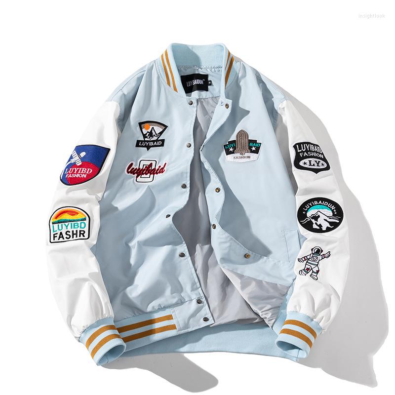 Men' Jackets Young Fashion High Quality Pilot Jacket Hip Hop Couple Spring And Autumn Embroidered Baseball Suit Color Matching Men, Black
Men' Jackets Young Fashion High Quality Pilot Jacket Hip Hop Couple Spring And Autumn Embroidered Baseball Suit Color Matching Men, Black
