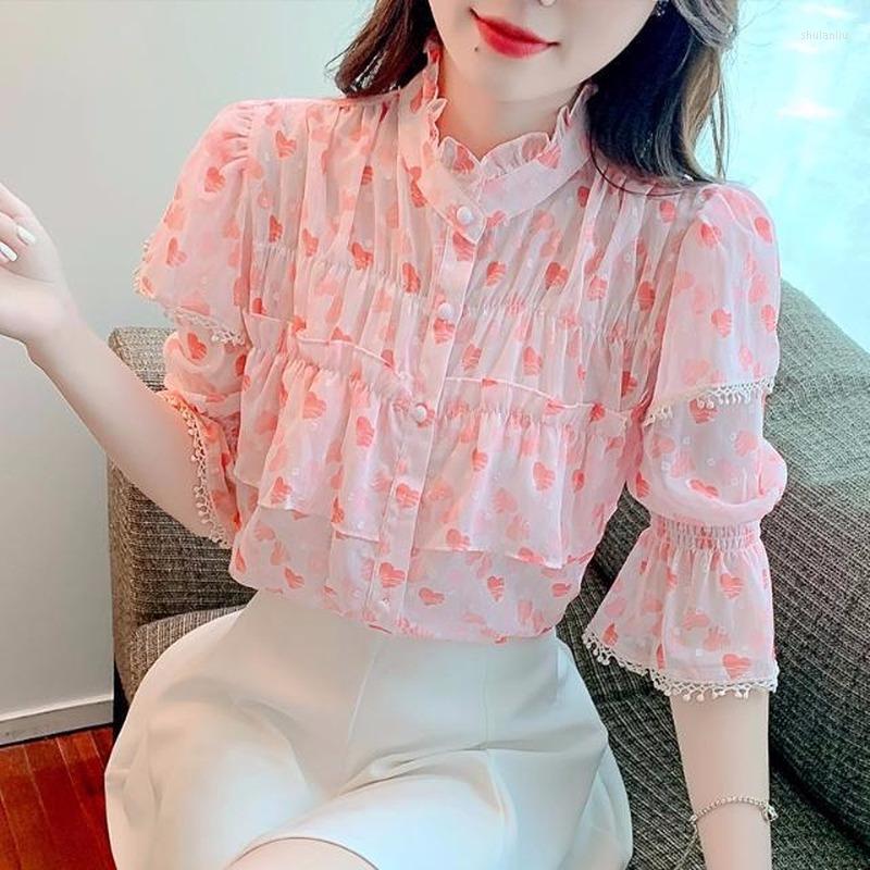 Women' Blouses Blouse Female 2023 Short -sleeved Summer Ocean -printed Chiffon Shirt Versatile Design Sense Niche Top Tops, Pink
Women' Blouses Blouse Female 2023 Short -sleeved Summer Ocean -printed Chiffon Shirt Versatile Design Sense Niche Top Tops, Pink