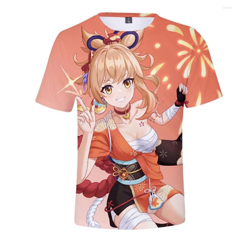 Men's T Shirts Genshin Impact Yoimiya 3D T-shirt Loose Short-sleeved Casual All-match Neutral T-shirts Tops, Picture shown
Men's T Shirts Genshin Impact Yoimiya 3D T-shirt Loose Short-sleeved Casual All-match Neutral T-shirts Tops, Picture shown