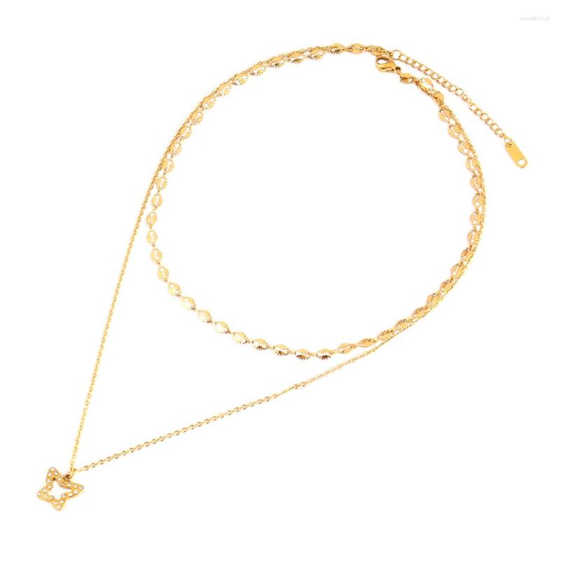 Pendant Necklaces Fashion Jewelry Stainless Steel Necklace For Women Multilayer Star Chain Choker Wholesale
Pendant Necklaces Fashion Jewelry Stainless Steel Necklace For Women Multilayer Star Chain Choker Wholesale
