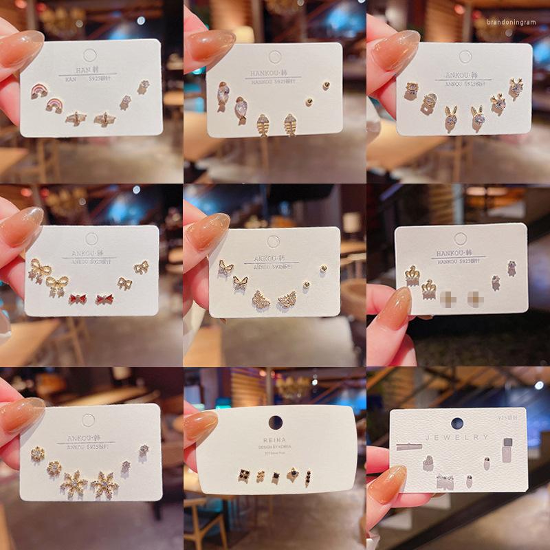 Hoop Earrings 6Pcs/Set The Same S925 Silver Needle Super Flash Zircon Small EarringsIns Trendy Simple Fashion
Hoop Earrings 6Pcs/Set The Same S925 Silver Needle Super Flash Zircon Small EarringsIns Trendy Simple Fashion