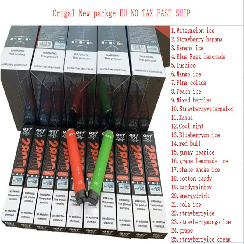 Original Puff Flex 2800 puffs 0%2%5% e cigarettes disposable vape desechable pods device kits 1000mah battery pre-filled 8ml vaporizer vaper newest packing QST
Original Puff Flex 2800 puffs 0%2%5% e cigarettes disposable vape desechable pods device kits 1000mah battery pre-filled 8ml vaporizer vaper newest packing QST