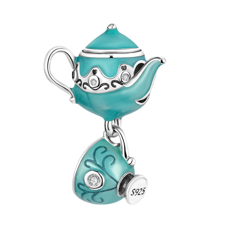 S925 925 Sterling Silver Charm DIY Loose Bead Jewelry Accessorie Aircraft Lage Bead Pear Pendant Fashion Jewelry Suspension Free Delivery