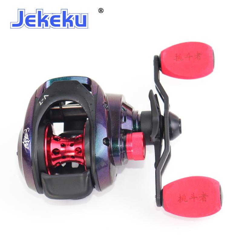 Baitcasting Reels JEKEKU Carbon Fishing Reel Max Drag 6KG Magnetic Brake System 10 1 BB7.1:1 Black King Coil Light
Baitcasting Reels JEKEKU Carbon Fishing Reel Max Drag 6KG Magnetic Brake System 10 1 BB7.1:1 Black King Coil Light