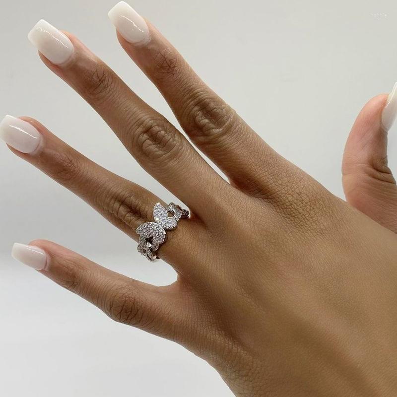 Wedding Rings High Quality Butterfly Shape Charm Finger Jewelry Iced Out Cuban Chain Band With Animal Ring For
Wedding Rings High Quality Butterfly Shape Charm Finger Jewelry Iced Out Cuban Chain Band With Animal Ring For
