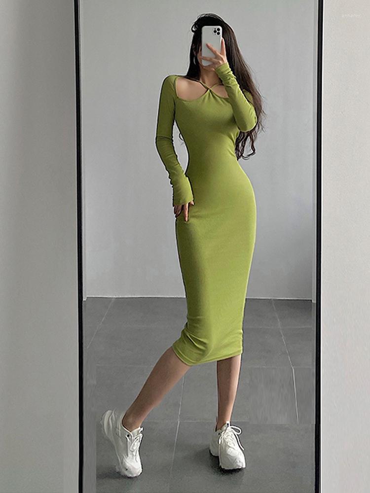 Casual Dresses 2023 Green Dress Women Long Skinny Hollow Y2K Sexy Party Elegant Bottoming Sleeve KniDress, Black
Casual Dresses 2023 Green Dress Women Long Skinny Hollow Y2K Sexy Party Elegant Bottoming Sleeve KniDress, Black