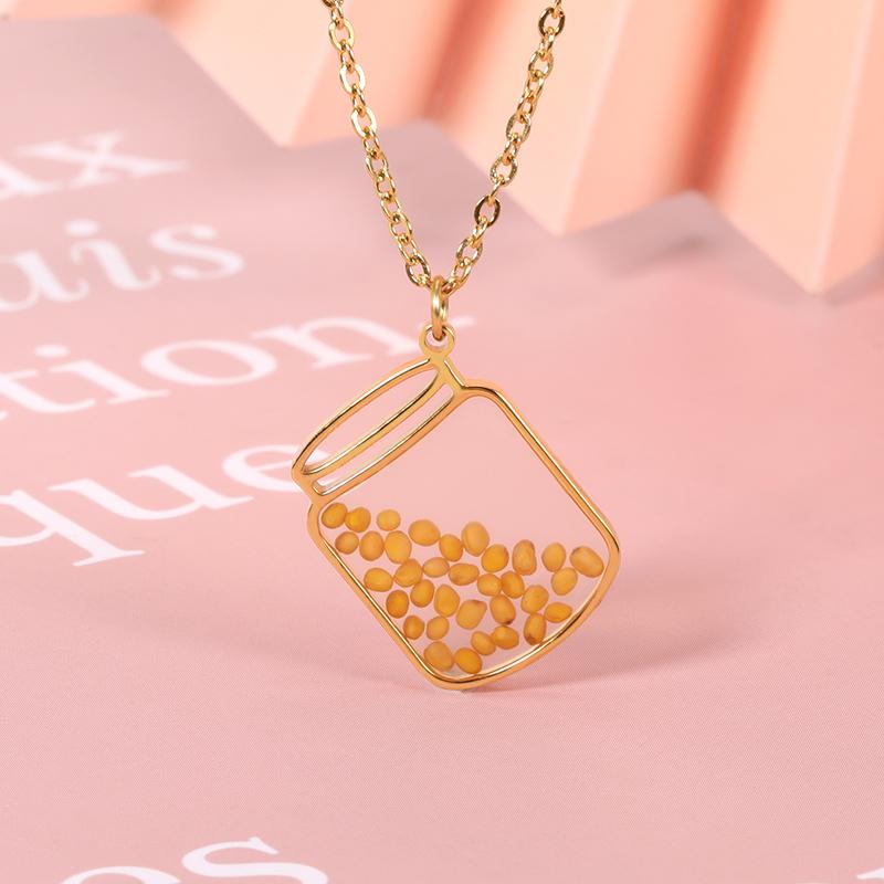 Pendant Necklaces Stainless Steel Necklace Water Bottle Mustard Seed For Women Men Devout Christianity Faith Jewelry Baptism Gift
Pendant Necklaces Stainless Steel Necklace Water Bottle Mustard Seed For Women Men Devout Christianity Faith Jewelry Baptism Gift