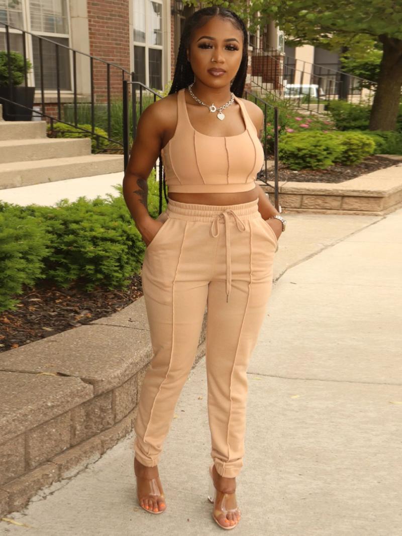 Women' Two Piece Pants Vest Positioning Line Slanted Pockets Foot Reduction Sports Leisure Two-piece Set 2023 Summer Streetwear Jogger Bulk, Black
Women' Two Piece Pants Vest Positioning Line Slanted Pockets Foot Reduction Sports Leisure Two-piece Set 2023 Summer Streetwear Jogger Bulk, Black