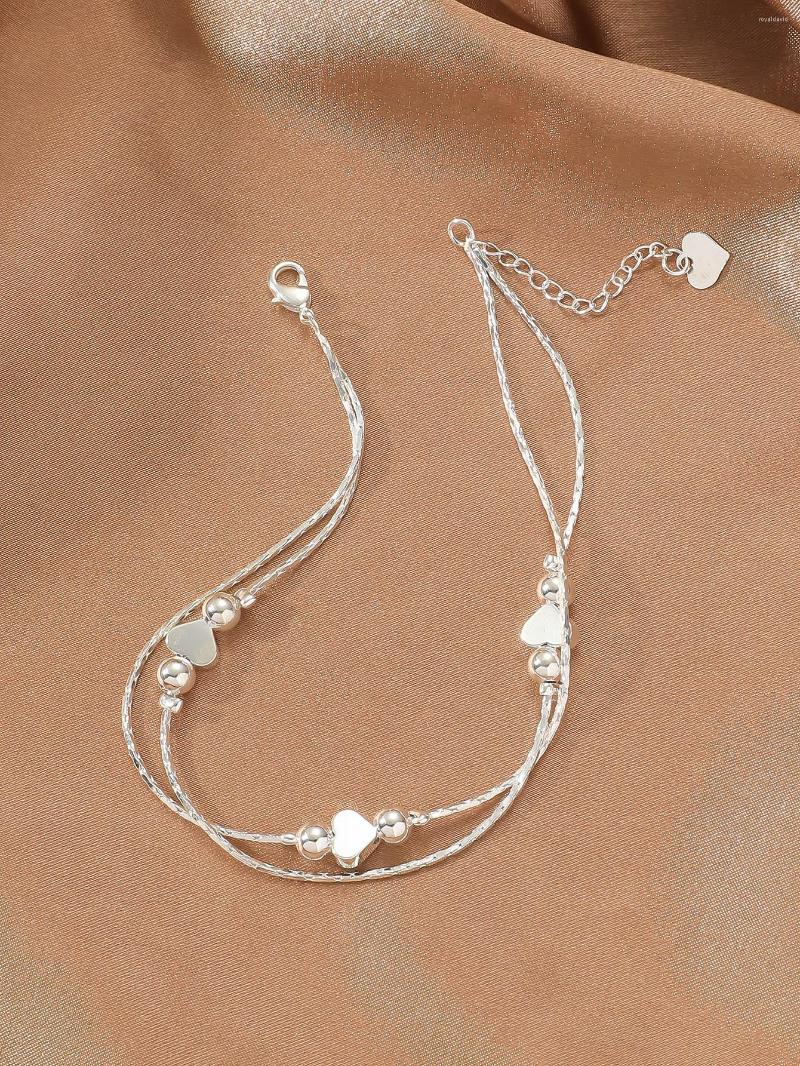 Anklets Gold And Silver Plated Women's Anklet Bohemian Layered Heart Summer Beach Leg Chain Jewelry
Anklets Gold And Silver Plated Women's Anklet Bohemian Layered Heart Summer Beach Leg Chain Jewelry