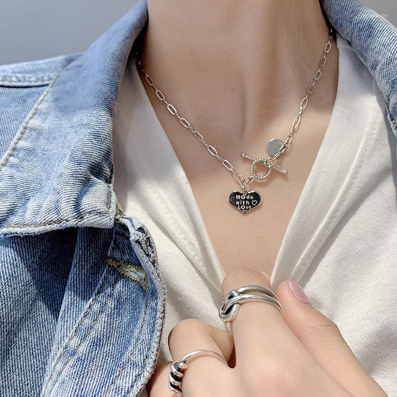 Chains S925 Sterling Silver Necklace For Women Letter Love Simple Clavicle Chain Light Luxury Jewelry Wholesale
Chains S925 Sterling Silver Necklace For Women Letter Love Simple Clavicle Chain Light Luxury Jewelry Wholesale