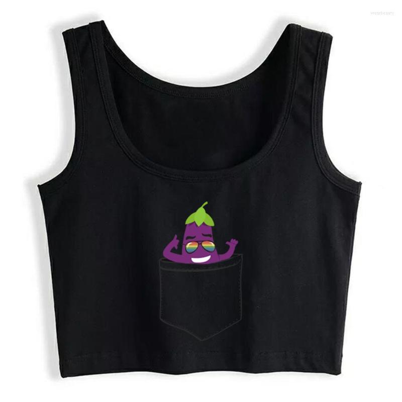 Women' Tanks Crop Top Women Funny Eggplant In The Pocket With Rainbow Glasses Harajuku Emo Aesthetic Grunge Tank Female Clothes, Black
Women' Tanks Crop Top Women Funny Eggplant In The Pocket With Rainbow Glasses Harajuku Emo Aesthetic Grunge Tank Female Clothes, Black